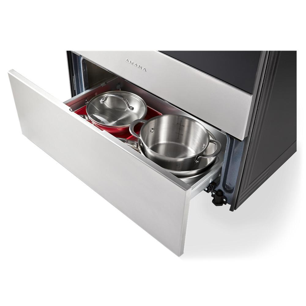 Amana ACR4203MNB 30 Inch Electric Range with Easy-Clean Glass Door - Perfect for Modern Kitchens, Baking & Family Cooking