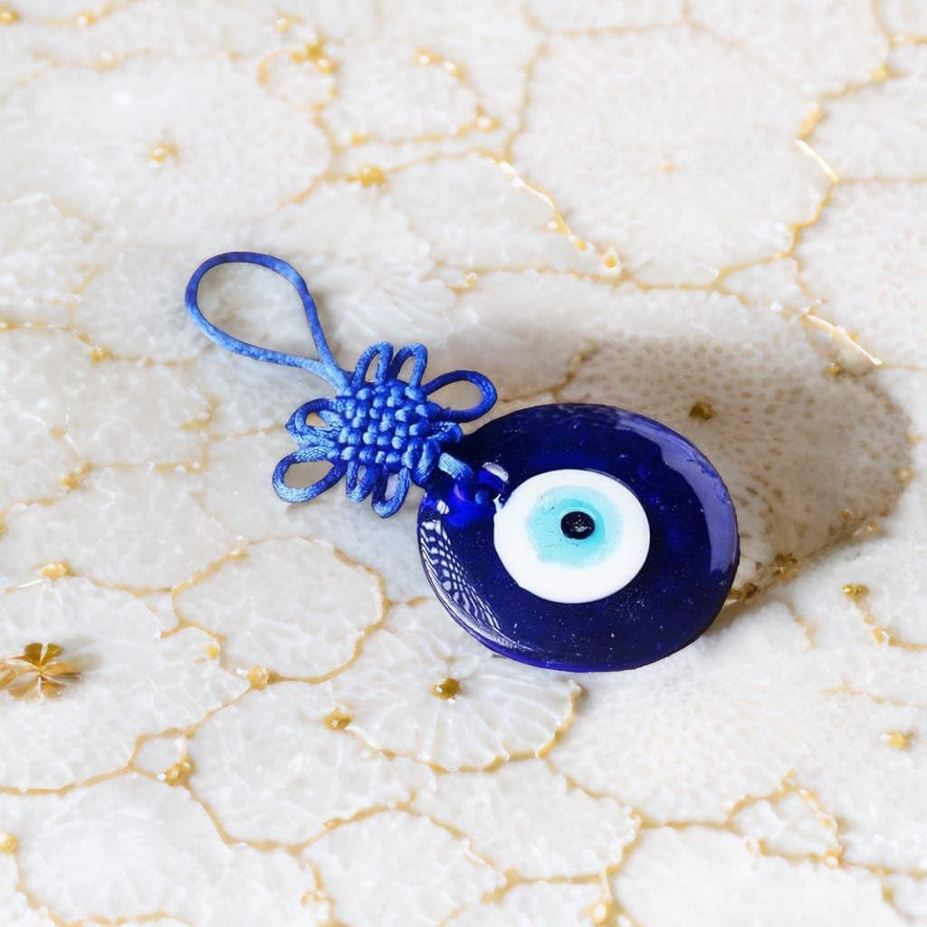 Evil Eye Nazar Battu Hanging - Spiritual Protection Amulet for Home, Office & Car Decor - Brings Good Luck & Positive Energy | Perfect for Wall Decor, Gift Giving & Spiritual Spaces