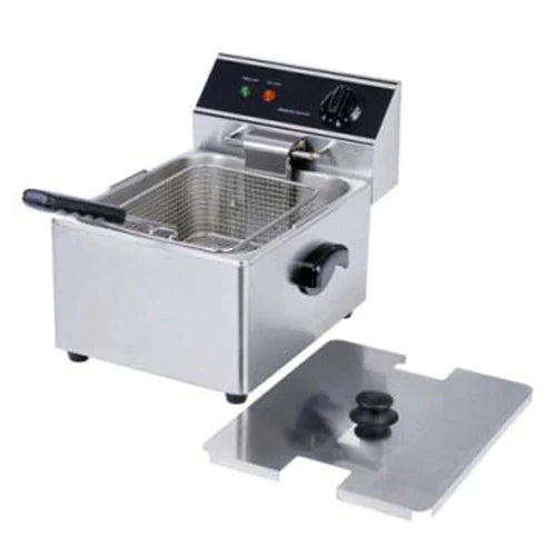 Cookline DF15 1 120 10 Single Tank 15 lb. Electric Countertop Fryer - 120V Commercial Deep Fryer for Restaurants, Food Trucks & Home Use