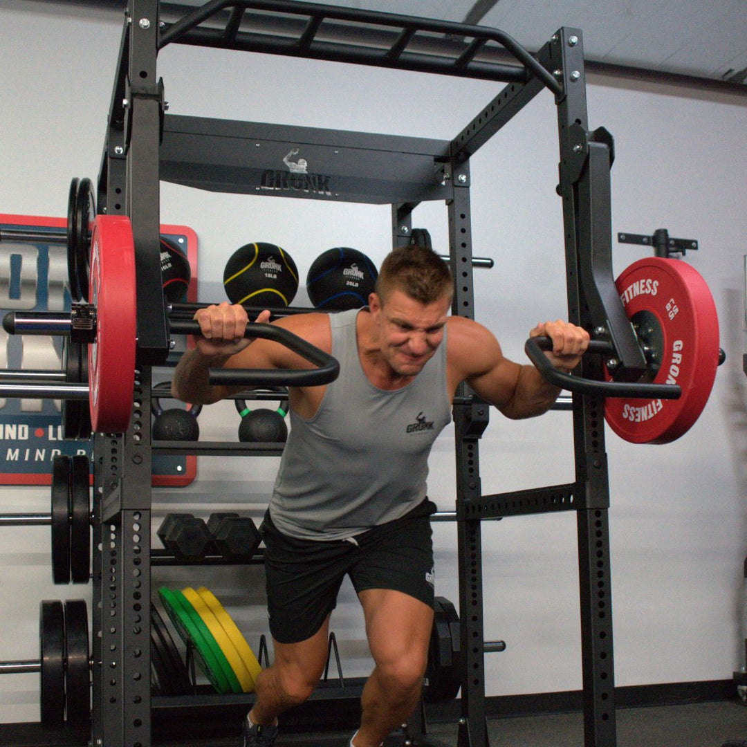 Gronk Fitness XPX Modular Power Rack - Heavy Duty Home Gym Equipment for Weightlifting & Strength Training - Perfect for Home Garage & Commercial Gym Workouts