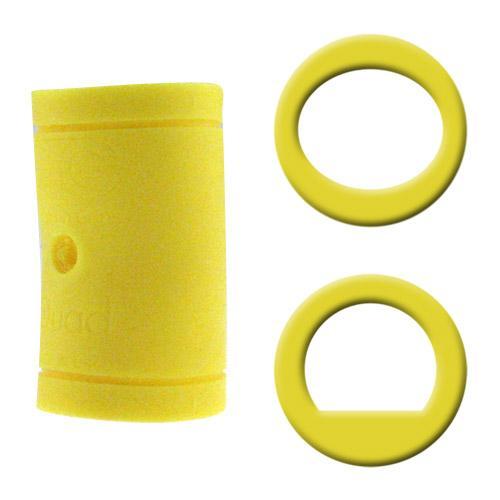 Turbo Quad Classic Finger Grips - Yellow Power Lift Oval Shape for Weightlifting, Gym Training & CrossFit Workouts