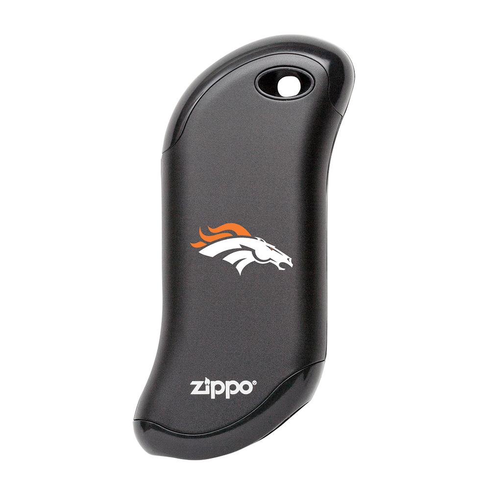 NFL Denver Broncos Rechargeable Hand Warmer - HeatBank® 9s Portable Heating for Cold Weather | Perfect for Football Games, Skiing & Winter Outdoor Activities