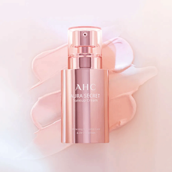 AHC Aura Secret Tone Up Cream 50g SPF30 PA++ - Brightening & Sun Protection Face Moisturizer for Daily Use, Perfect for Morning Skincare Routine & Outdoor Activities