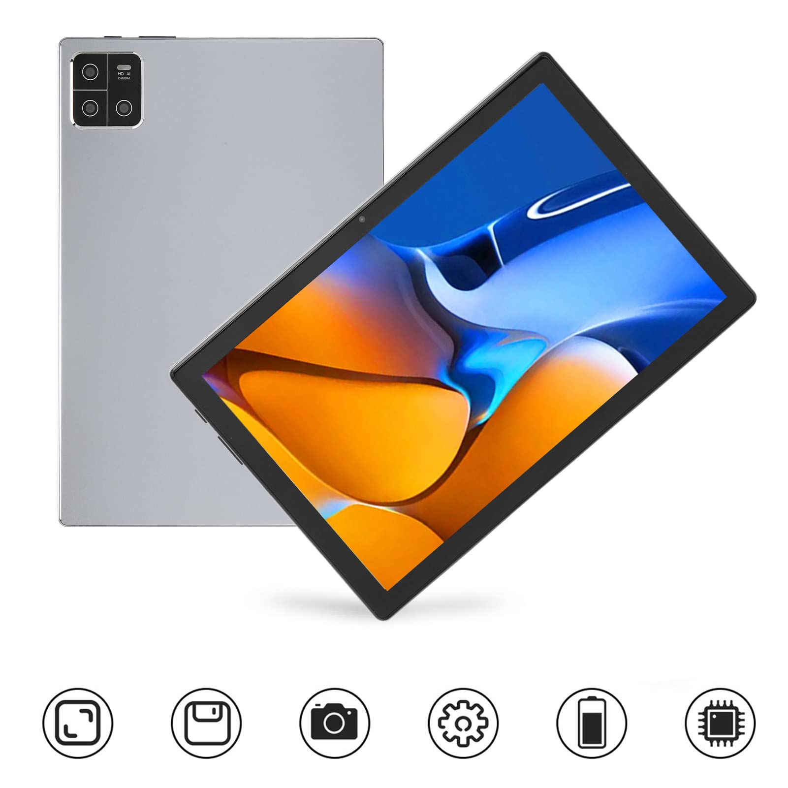WINH 10 Inch Octa-Core Tablet with Dual Camera, EU Plug - Perfect for Home, Office, and Online Learning
