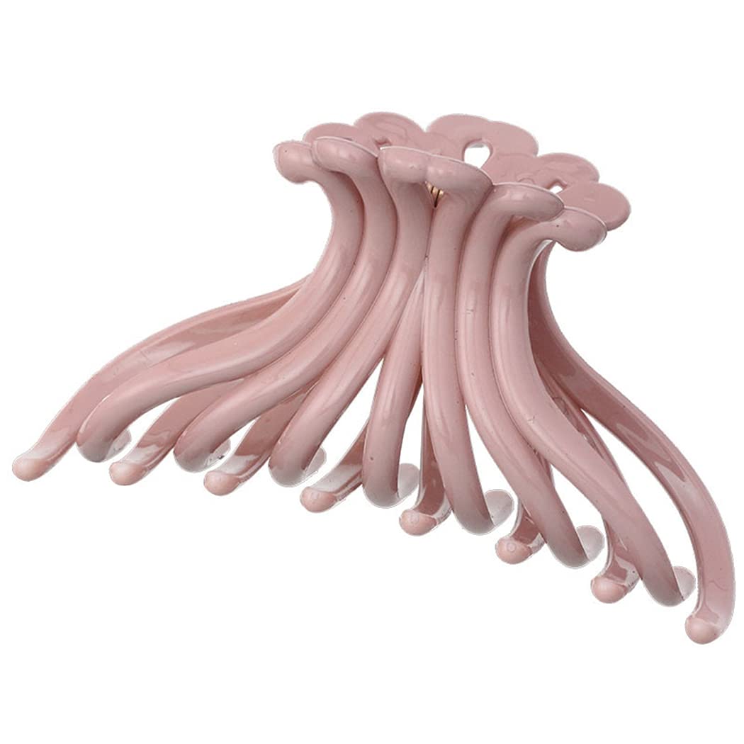 SOWUNO 7PCS Large Hair Claw Clips - Non-Slip Strong Hold Barrettes for Women & Girls, Decorative Hair Jaw Clips for Styling, Shower, Workout & Everyday Use