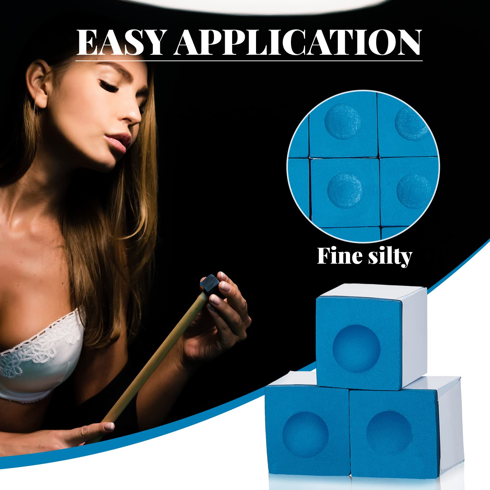 Premium Junkin Pool Chalk Cubes - High-Quality Billiard Cue Chalk for Pool Sticks - Essential Table Accessories for Clubs, Bars & Home Use - Perfect for Professional Play and Casual Games