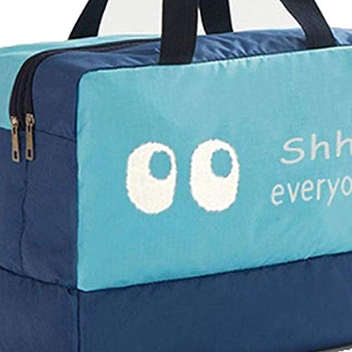 Waterproof Beach Bag for Swimming - Large Capacity Dry Wet Separation Storage Bag for Men & Women - Customizable Bathing, Bathrobe & Wash Bag (Blue Eye) - Perfect for Pool, Beach & Travel