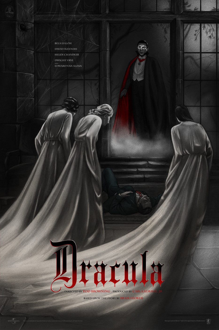 Dracula Jonathan Burton Movie Poster - Gothic Horror Wall Art for Home, Office & Theater Decor