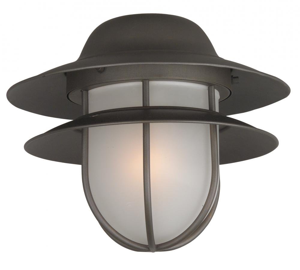 Craftmade OLK67CFL-OB 1-Light Outdoor Ceiling Fan Bowl Light Kit - Weatherproof Fixture for Patio, Porch & Backyard Lighting