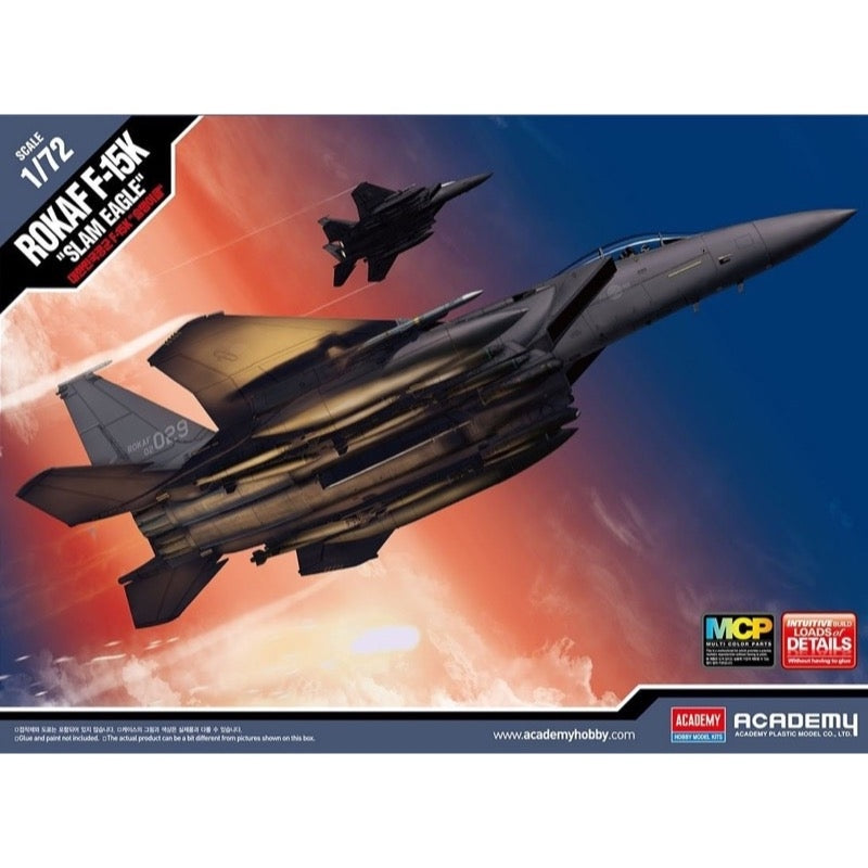 1/72 Scale ROKAF F-15K Slam Eagle Model Kit - Academy 12554 - Perfect for Military Aircraft Collectors & Model Builders