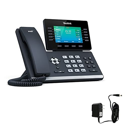 SIP-T54W IP Phone with Power Supply - HD Voice, 4.3