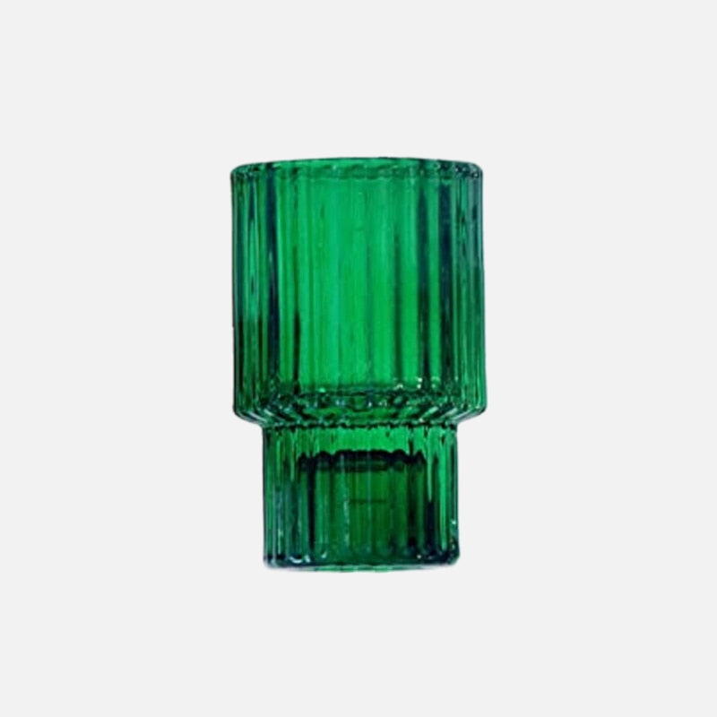 Elegant Glass Candle Holders for Home Decor - Perfect for Weddings, Parties & Romantic Dinners - Set of 2 Vintage Style Tea Light Holders