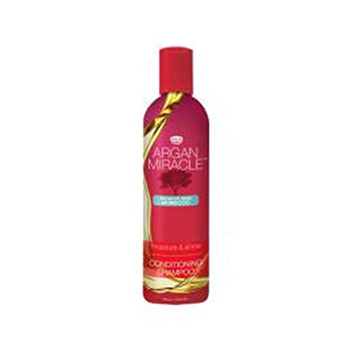 African Pride Argan Miracle Conditioning Shampoo 12 Oz - Moisturizing & Repairing Hair Care for Dry, Damaged Hair - Perfect for Daily Use & Salon-Quality Results at Home