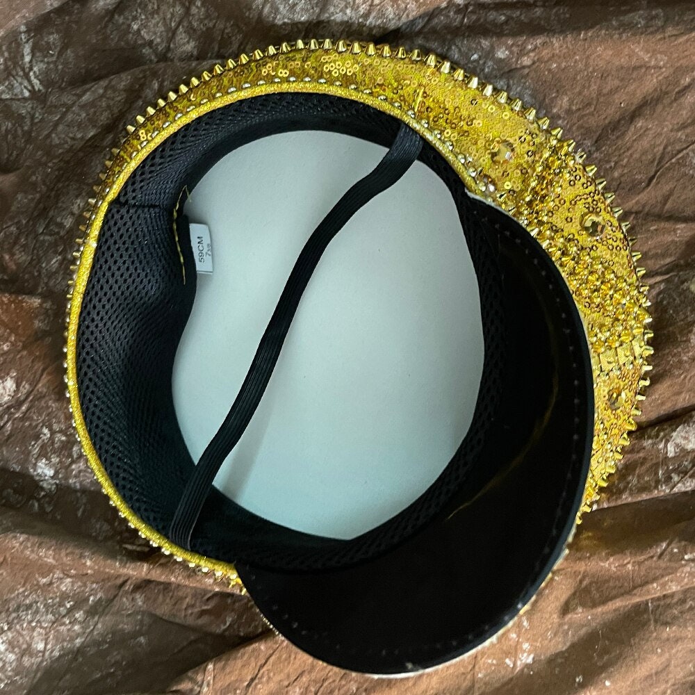 Sparkly Rhinestone Cowgirl Sequin Hat for Women - Festival Outfit Accessory for Burning Man, Bachelorette Parties, Pride Events & Music Festivals - Perfect for Rave, LGBTQIA+ Celebrations & Costume Themes