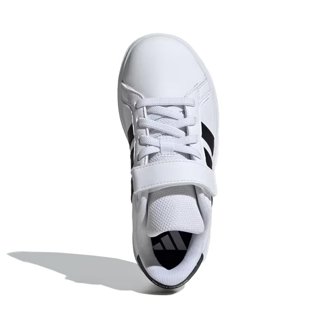 Adidas Kids' (Preschool) Grand Court 2.0 Elastic Lace Sneakers - Comfortable & Stylish Toddler Shoes for Playtime & Everyday Wear (IH5529)