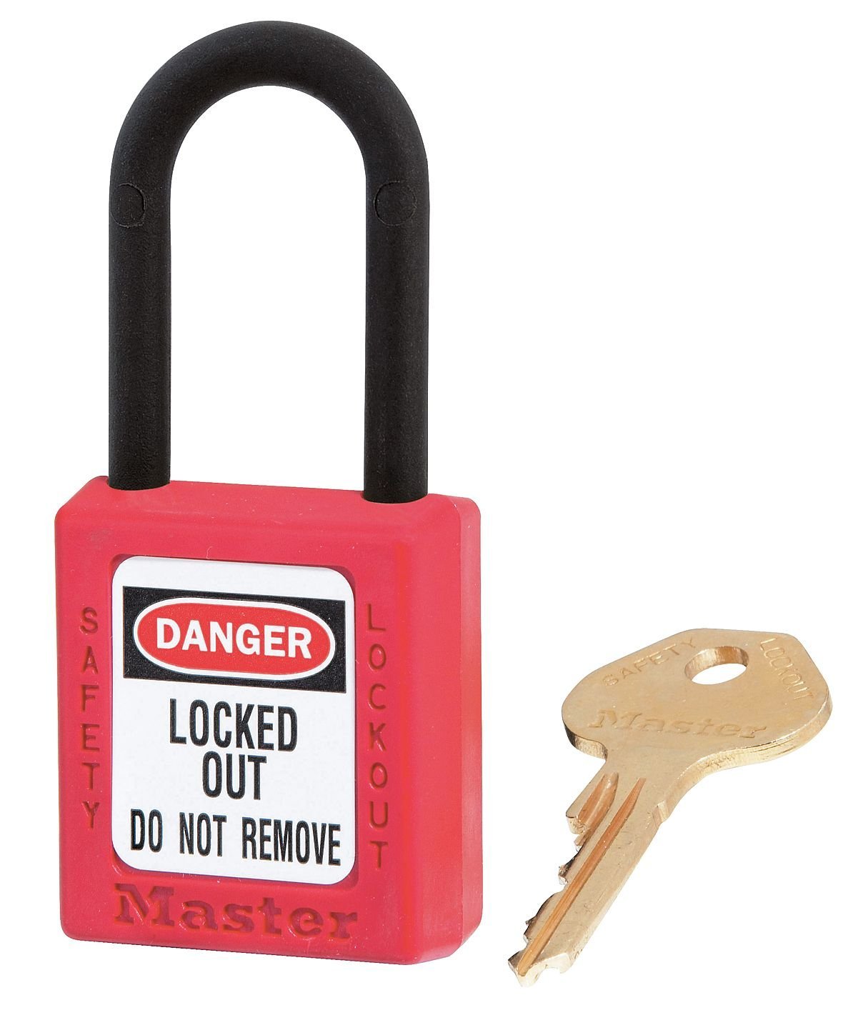 MASTER LOCK Keyed Alike Lockout Padlock, 1-3/4 Inch Shackle, Red, 6-Pack - Industrial Safety, Equipment Security & OSHA Compliance for Workplace Safety