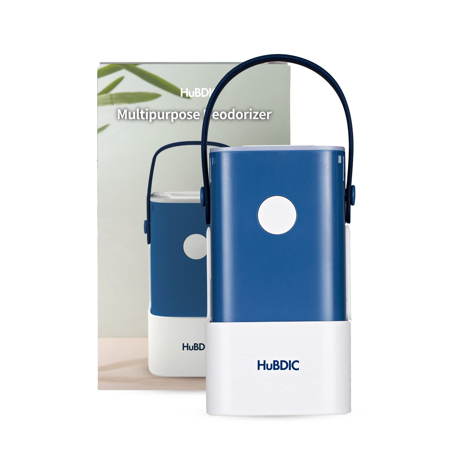 HubiCare Mini Portable Air Purifier - Cordless, HEPA-Free, Odor Eliminator for Cars, Pet Litter & Shoe Closet - Perfect for Travel, Office & Small Spaces (Blue)