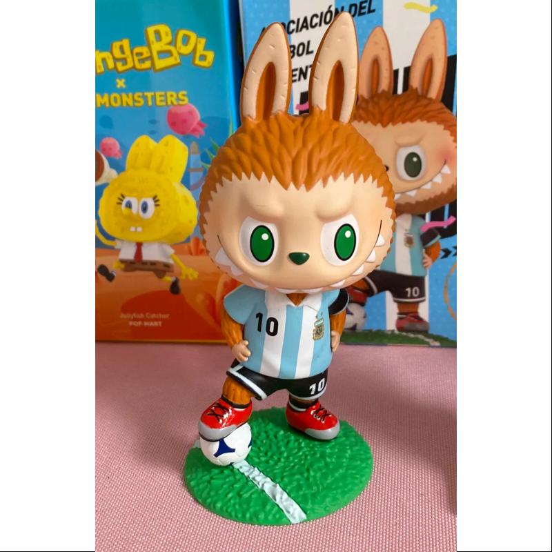 Labubu The Monsters Argentina Soccer Football Team Lionel Messi Action Figure - Collectible Toy for Fans, Gift for Soccer Lovers, Perfect for Display & Play