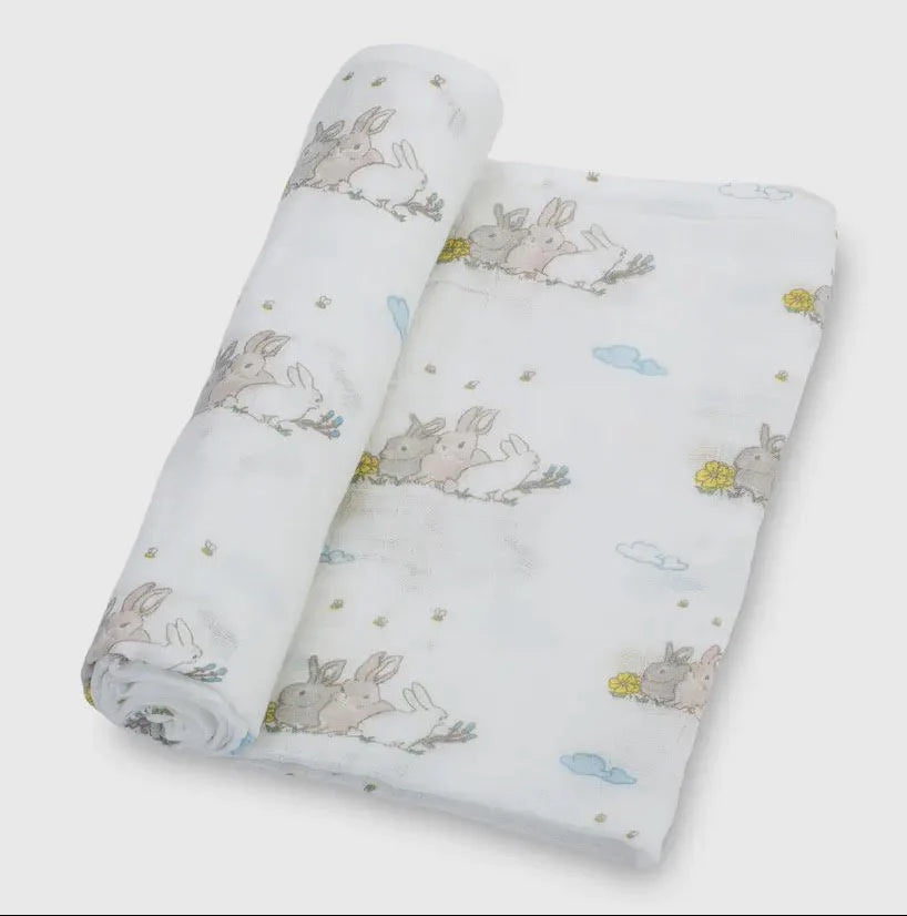 Organic Baby Basket - Snuggles & Cuddles Soft Cotton Gift Set for Newborns | Perfect for Showers, Nursery Decor & First Birthday Presents | MRB1004