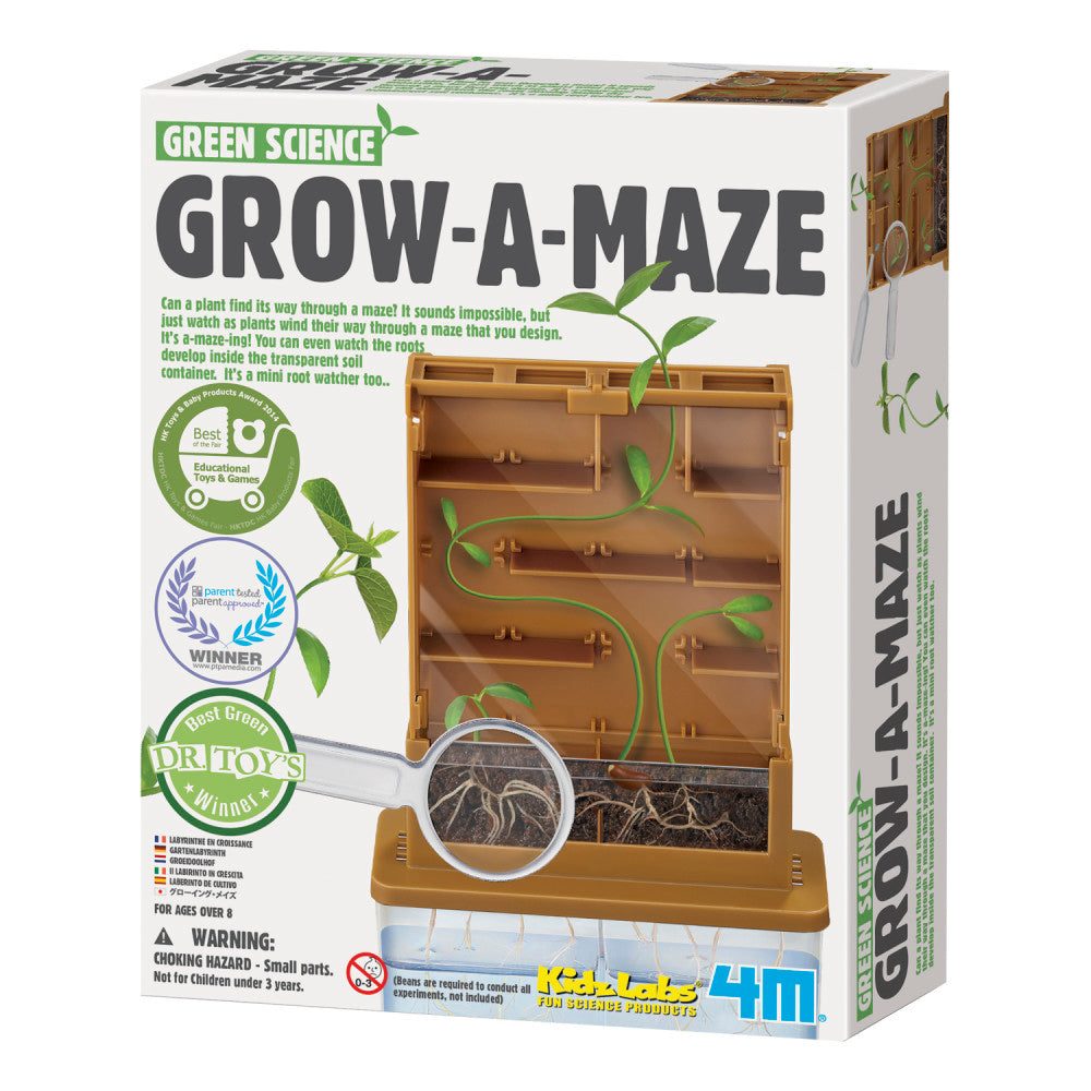 4M Grow A Maze Plant Science Kit - Fun Educational STEM Toy for Kids - Explore Botany & Plant Growth - Perfect for Home & Classroom Science Experiments