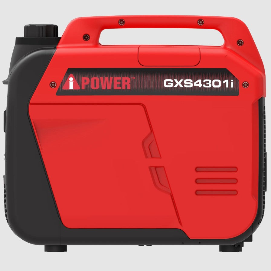 iPower GXS4301i 3450W/4300W Portable Inverter Generator with CO Alert - Quiet Gas Powered Generator for Camping, RV, Emergency Backup & Home Use