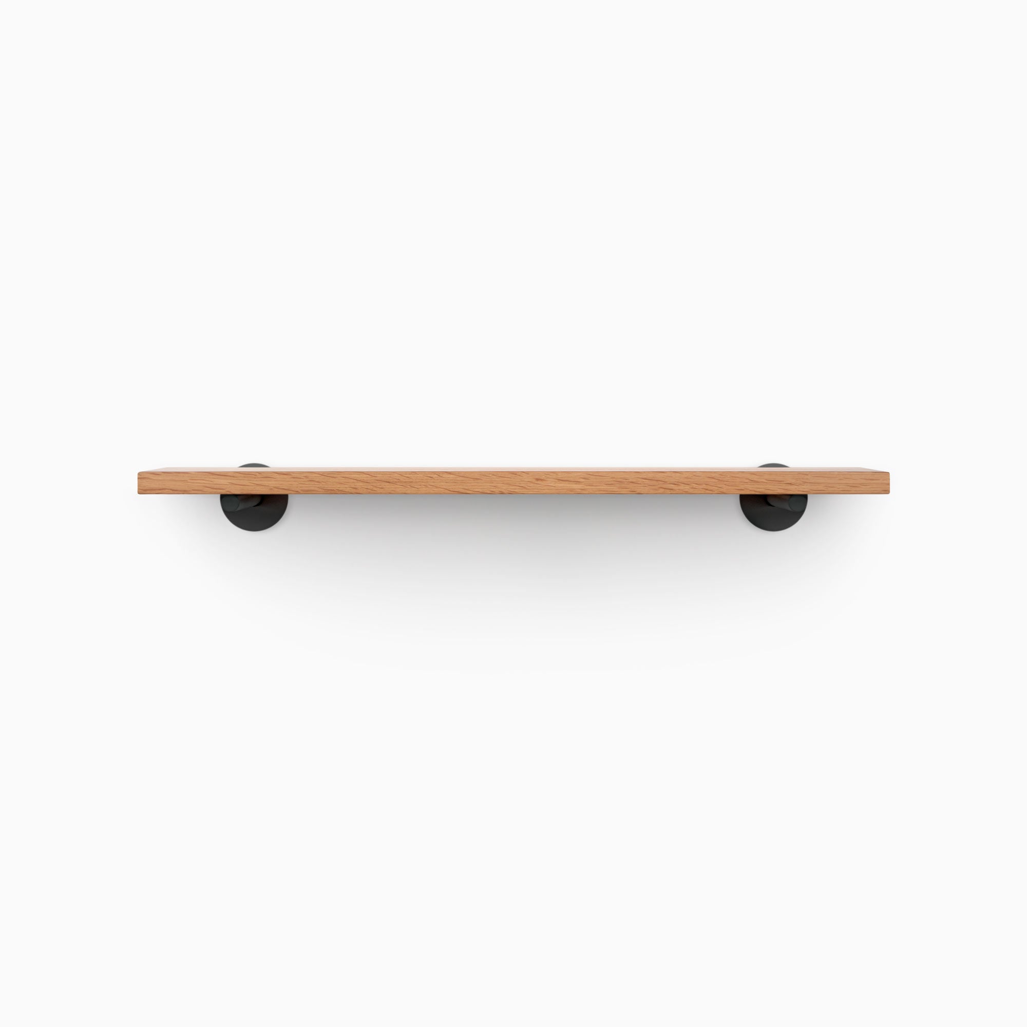Roderick White Oak Wall Shelf - Rustic Floating Shelf for Living Room, Bedroom, Bathroom - Handmade Solid Wood Storage Shelf for Home Decor