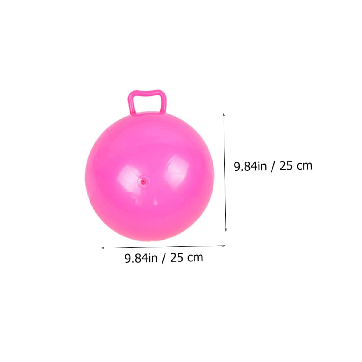 KOMBIUDA 4Pcs Kids Jumping Balls - Bouncy PVC Fitness Balls for Children, Fun Outdoor & Indoor Play, Exercise & Active Games - Perfect for Backyard, Playroom, School PE Class and Birthday Party Gifts