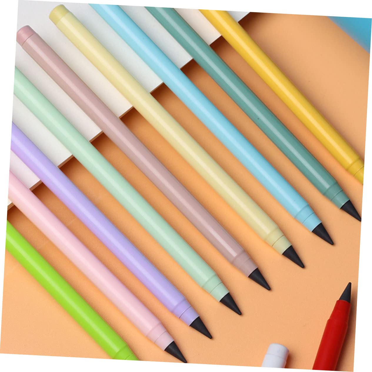COHEALI 50 Pack Eternal Metallic Pencils - No Sharpening Needed, Reusable Alloy Color Pencils for Students & Artists - Perfect for Sketching, Note Taking & Art Projects