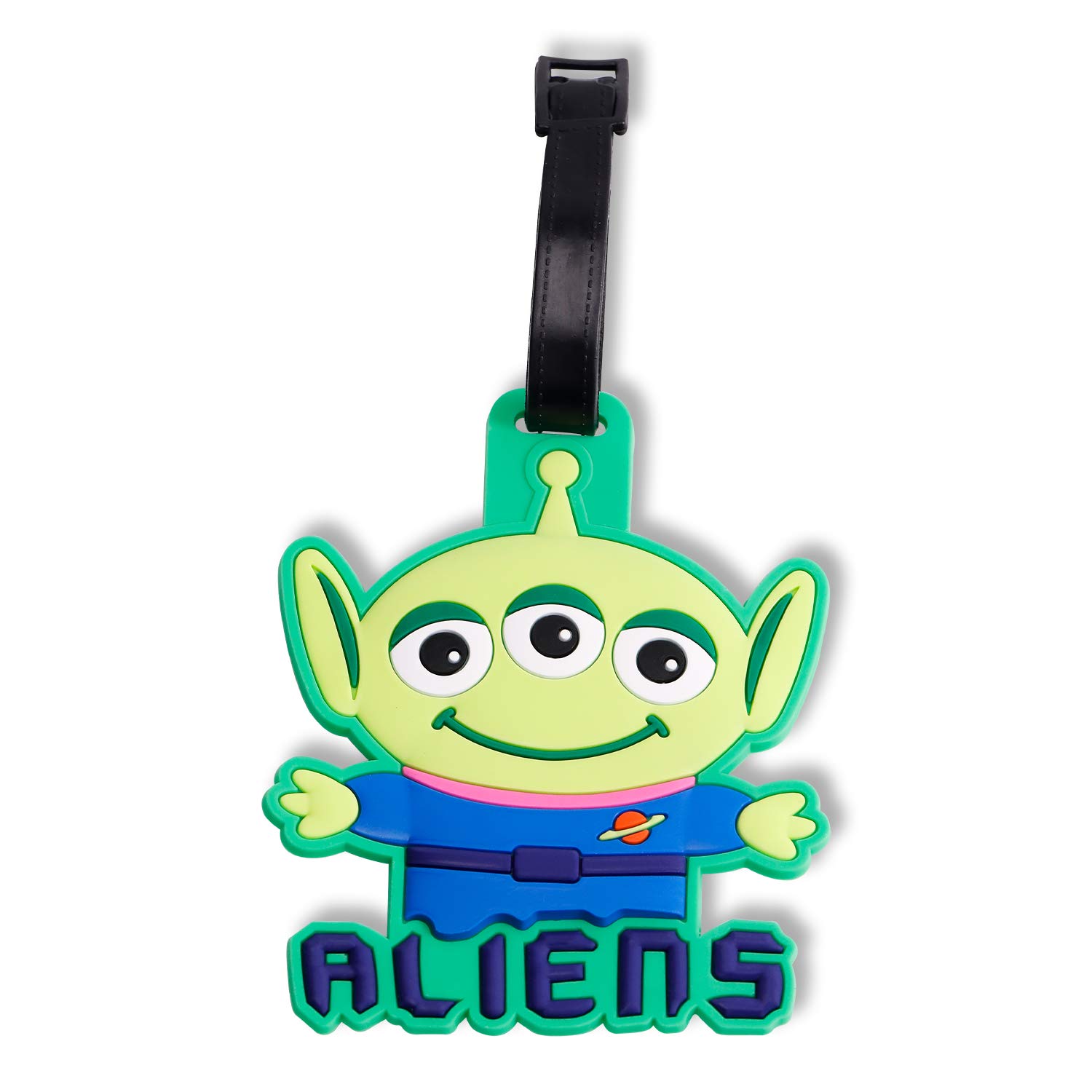 Disney Toy Story Alien Luggage Tags with Belt Strap for Travel Bags