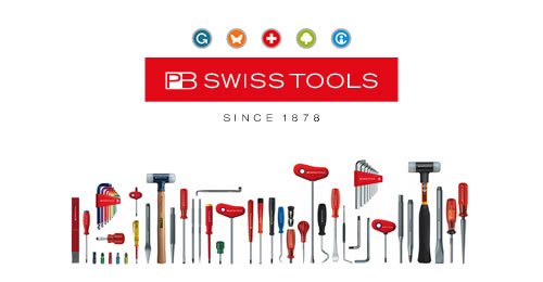PB Swiss Tools Medium Chisel and Punch Set with Plastic Holder - Professional Woodworking & Metalworking Tools for DIY and Craft Projects