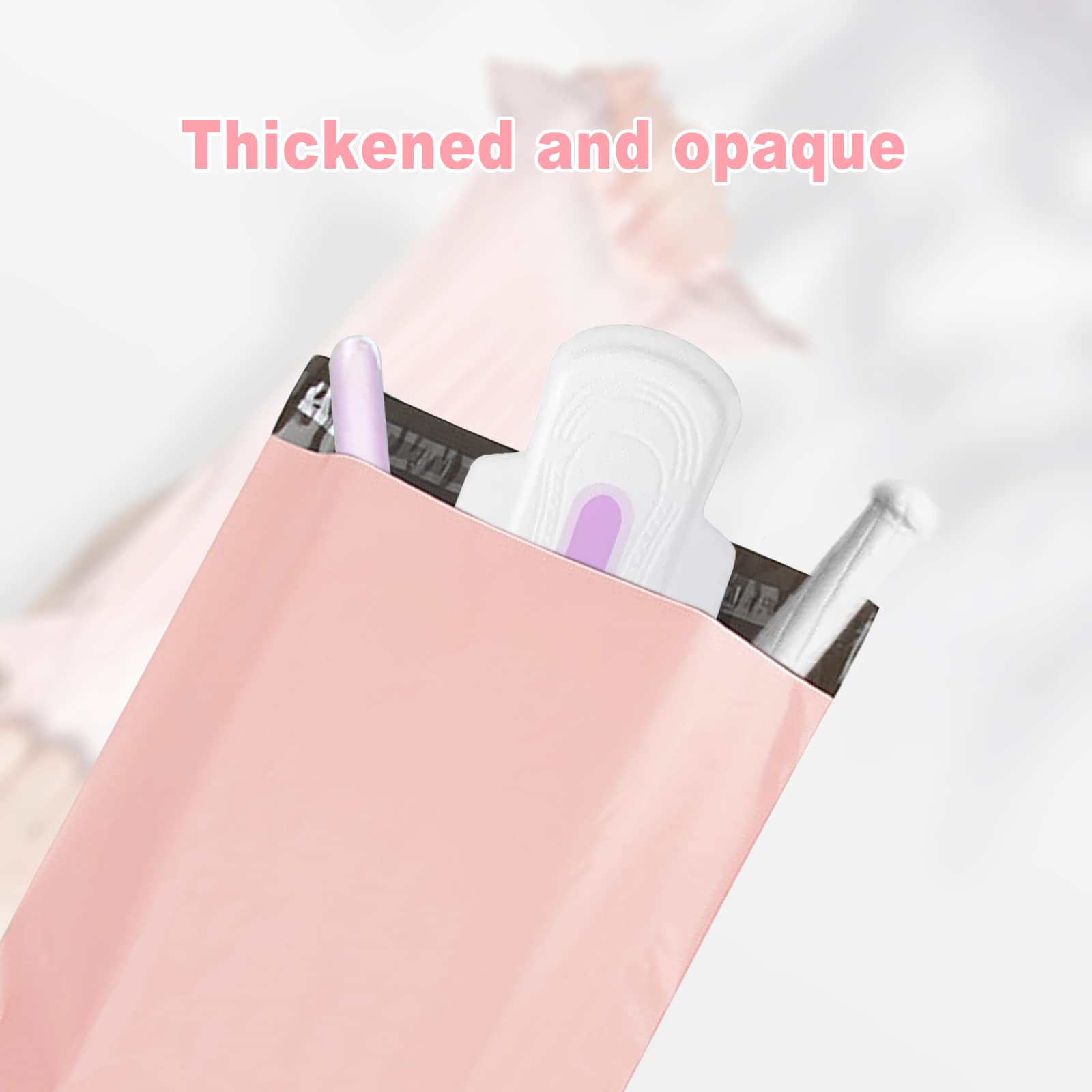 Disposable Sanitary Napkin Bags for Women - 100 Count Pink Feminine Hygiene Disposal Bags with Self-Sealing Closure | Odor Control & Privacy Protection | Perfect for Travel, Work, and Public Restrooms