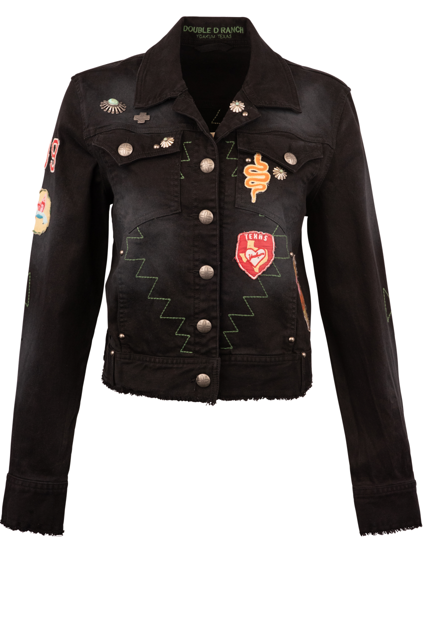Double D Ranch Desperado Play Nice Jacket - Western Style Denim Jacket for Men & Women | Perfect for Rodeo, Country Music Festivals & Casual Wear