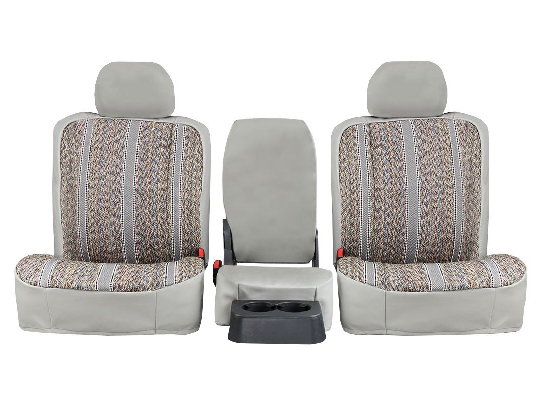 ShearComfort Custom Saddle Blanket Seat Covers for Dodge Ram Pickup (1995-1997) - Gray Bench Seat Covers for Rear Fold-Up Seats | Durable & Comfortable Truck Accessories for Road Trips & Outdoor Adventures