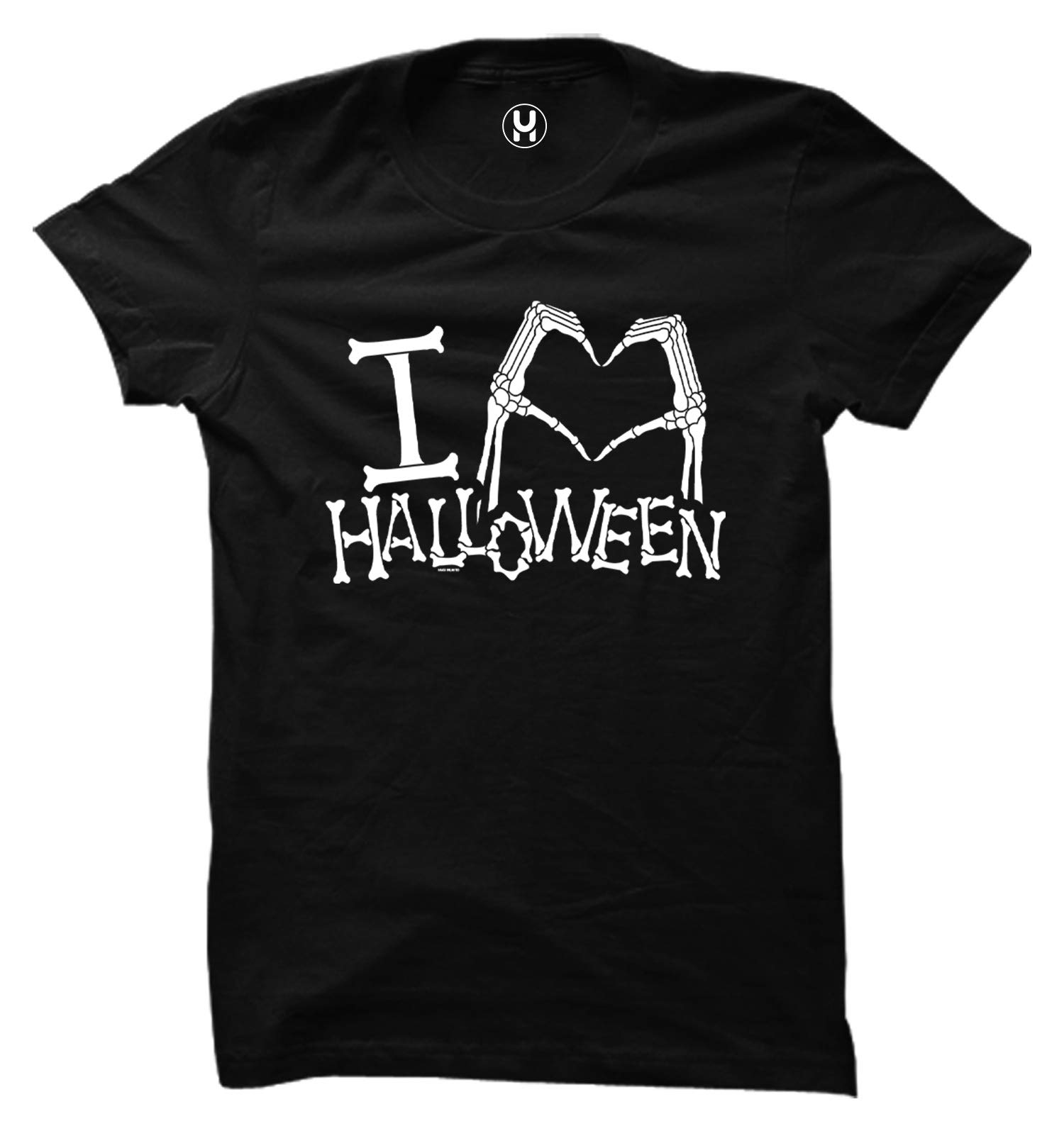 I Heart Halloween Skeleton Hands Bones Women's T-Shirt - Spooky Costume Party & Casual Wear