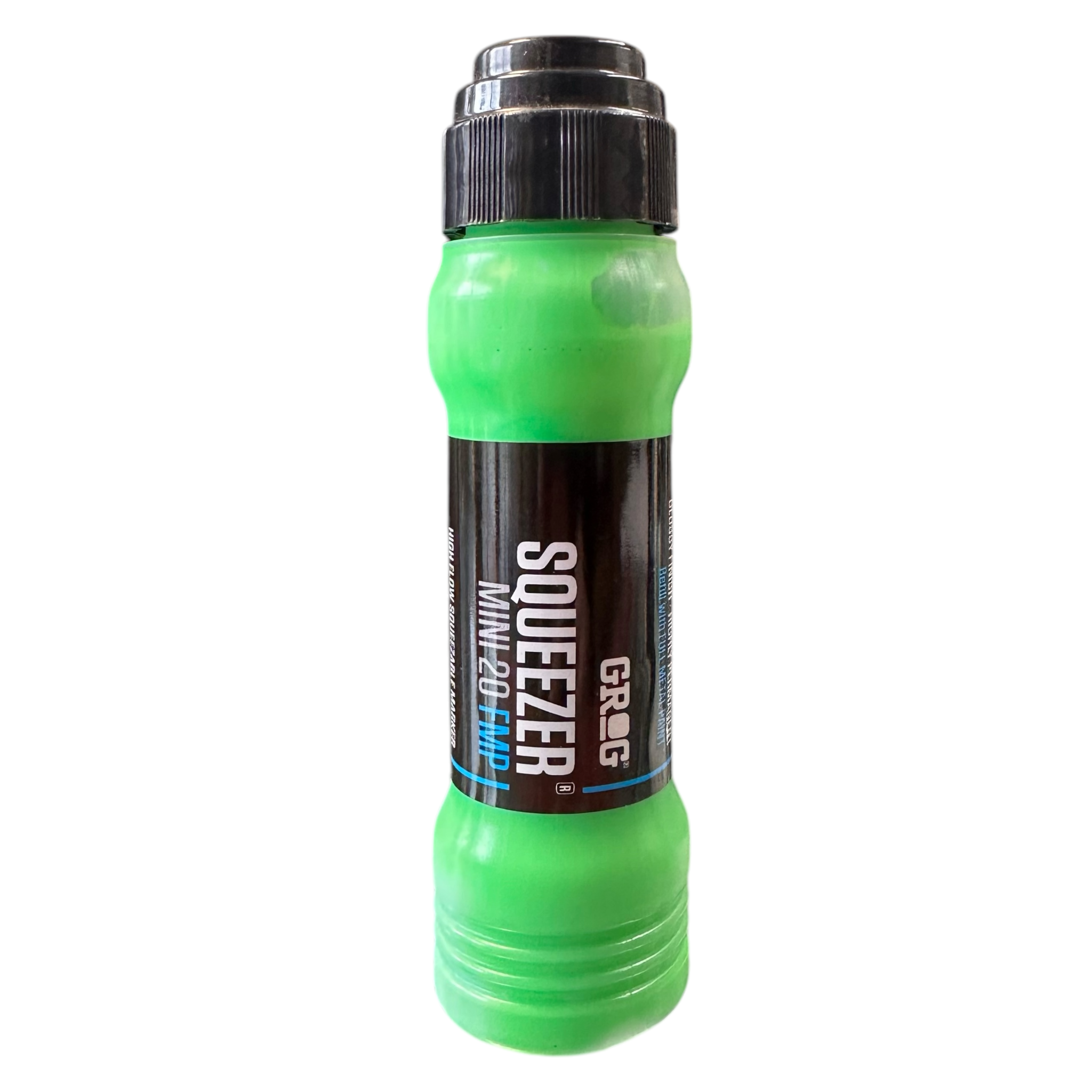 Grog Squeezer Marker Mini FMP 20 - Neon Green Highlighter Pen for Art, Note Taking & DIY Projects