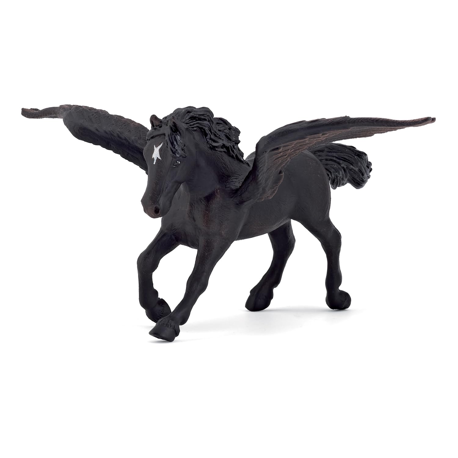 Papo Black Pegasus Toy Figure - Realistic Collectible Horse Model for Kids, Fantasy Play & Display | Perfect for Birthday Gifts, Themed Parties & Mythology Enthusiasts