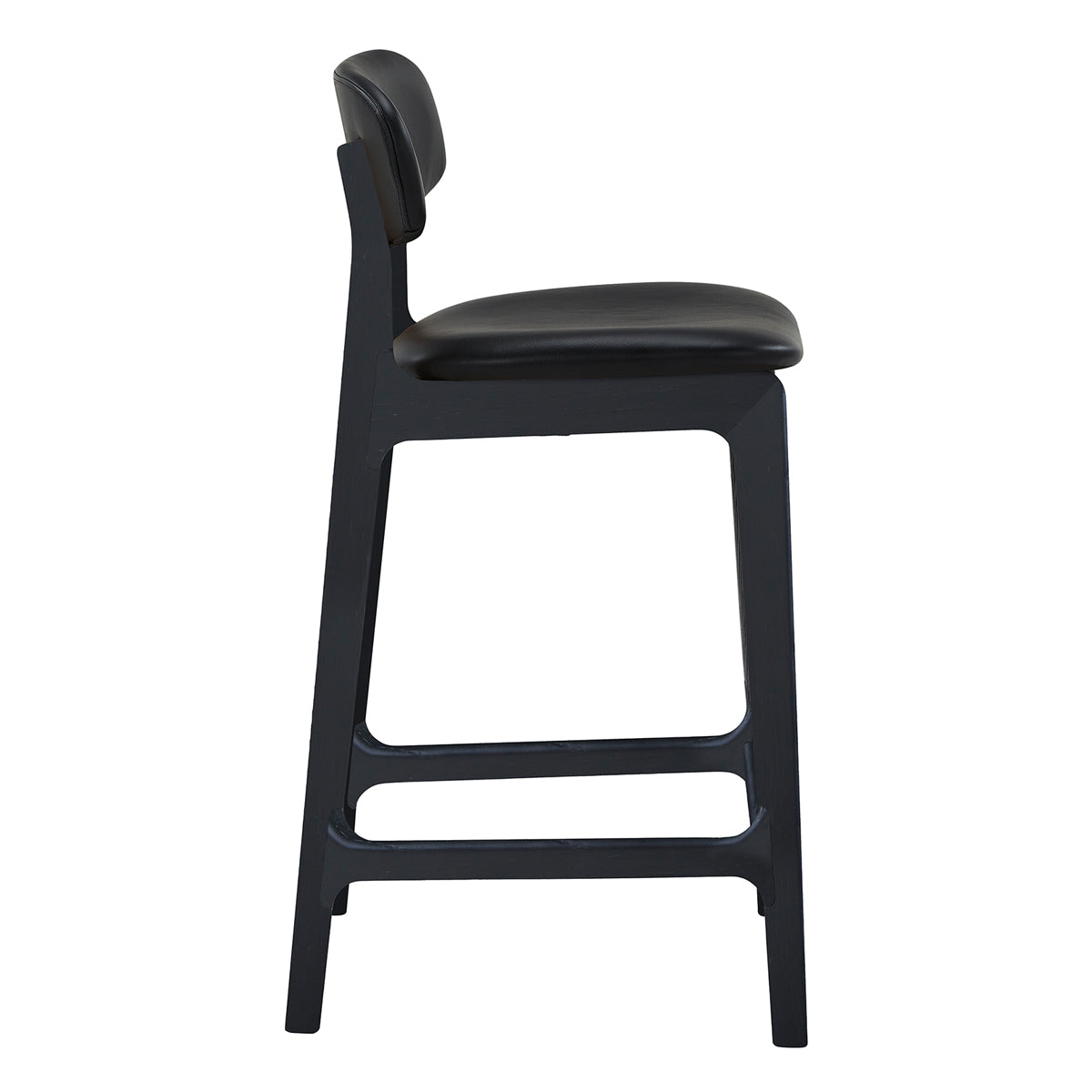 Premium Alaska Leather Bar Stool - Handcrafted Genuine Leather Counter Height Stool for Kitchen Island, Home Bar & Dining Room - Modern Rustic Decor with Adjustable Height & Comfortable Backrest