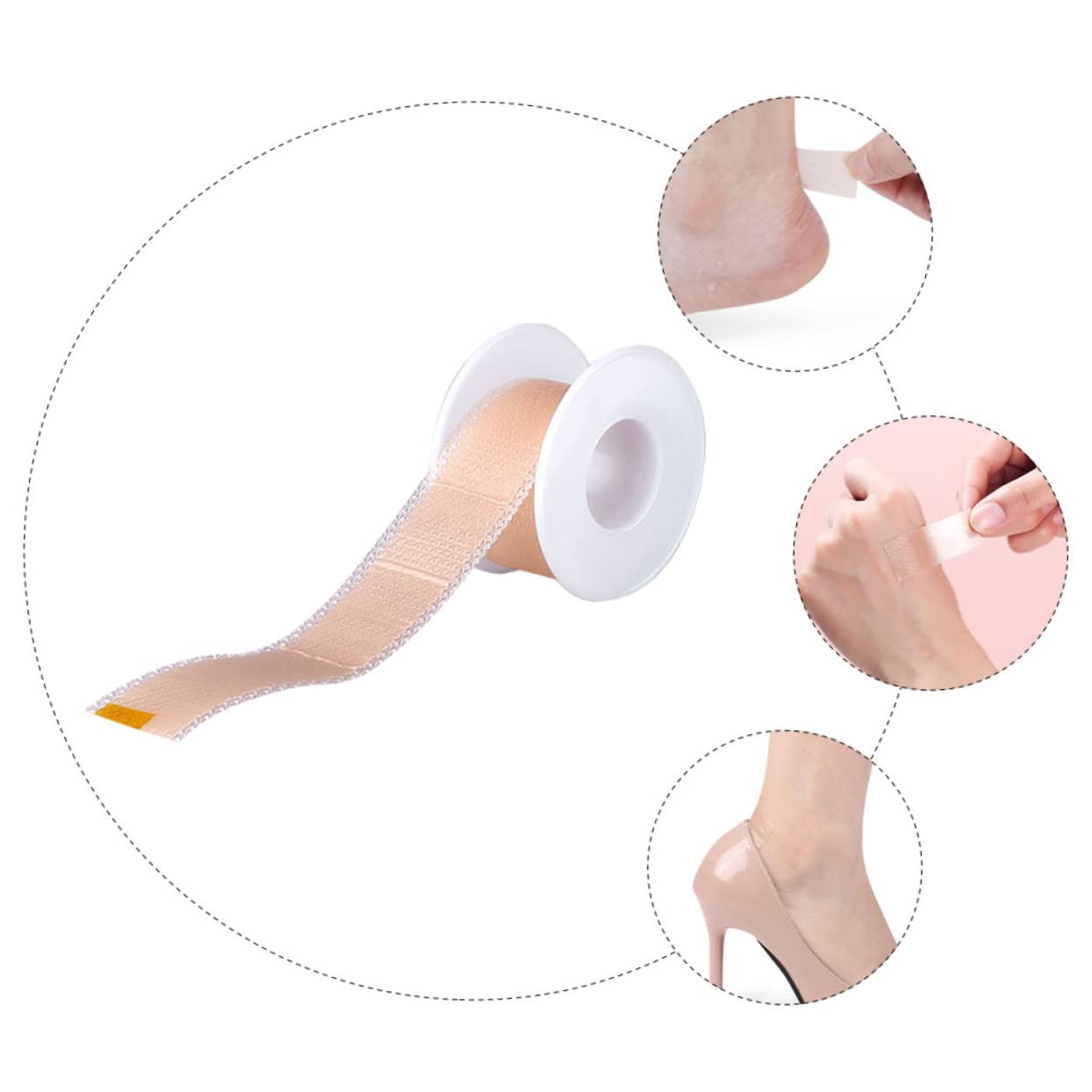 Non-Slip Shoe Sole Protectors for Women - Self-Adhesive High Heel Cushion Tape, Anti-Skid Forefoot Pads & Grips for Shoes - Perfect for Work, Parties, and Long Wear Comfort