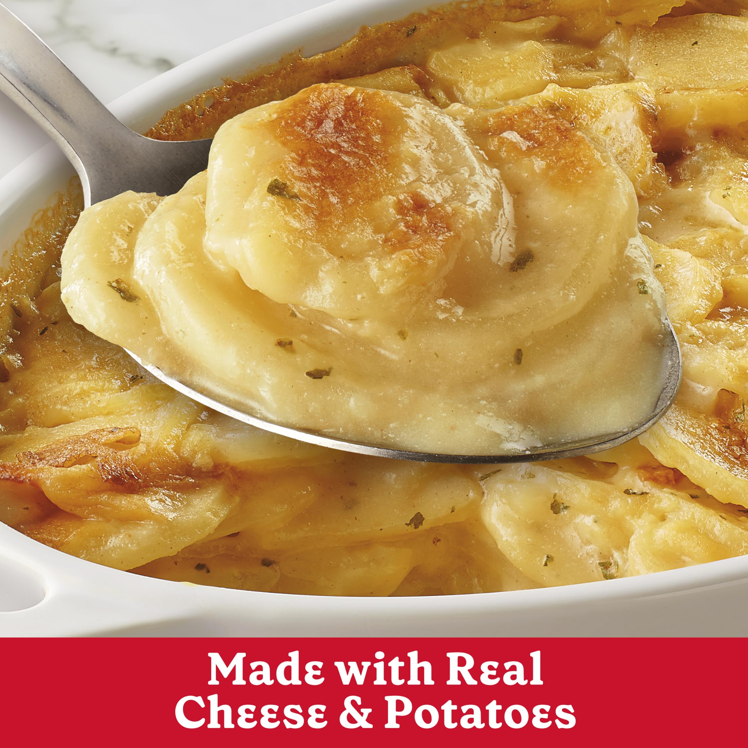 Betty Crocker Scalloped Casserole Potatoes with Real Cheese - Family Size 7 oz Box - Easy Homemade Side Dish for Thanksgiving, Christmas & Family Dinners