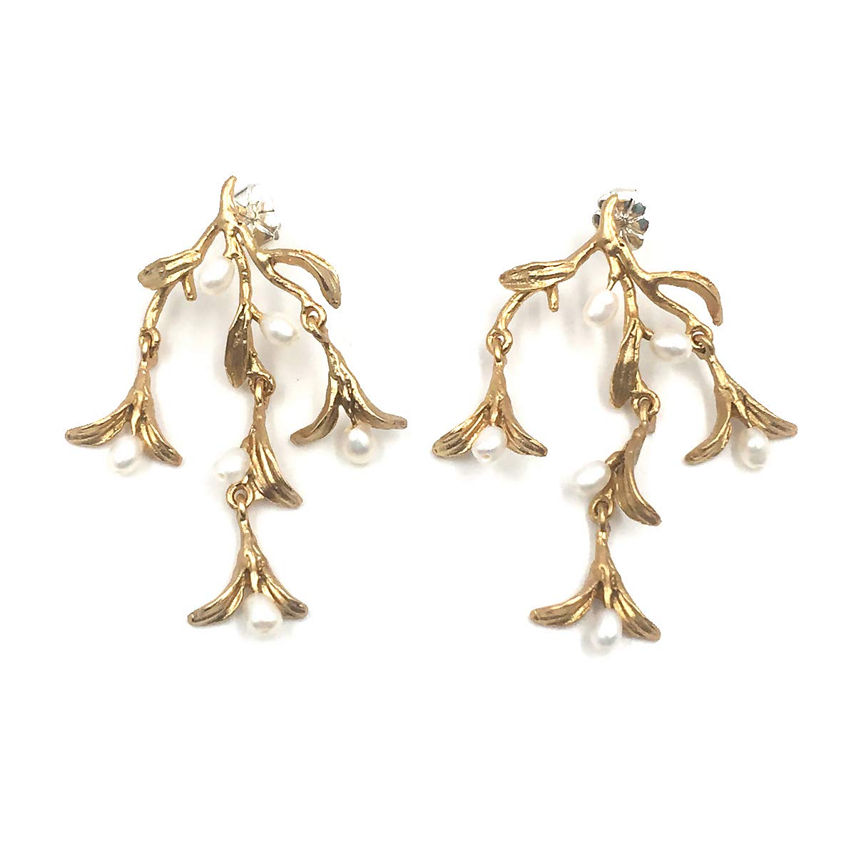 Elegant Night Willow Earrings #3604 - Handcrafted Dangle Earrings for Women, Perfect for Evening Parties, Weddings & Special Occasions