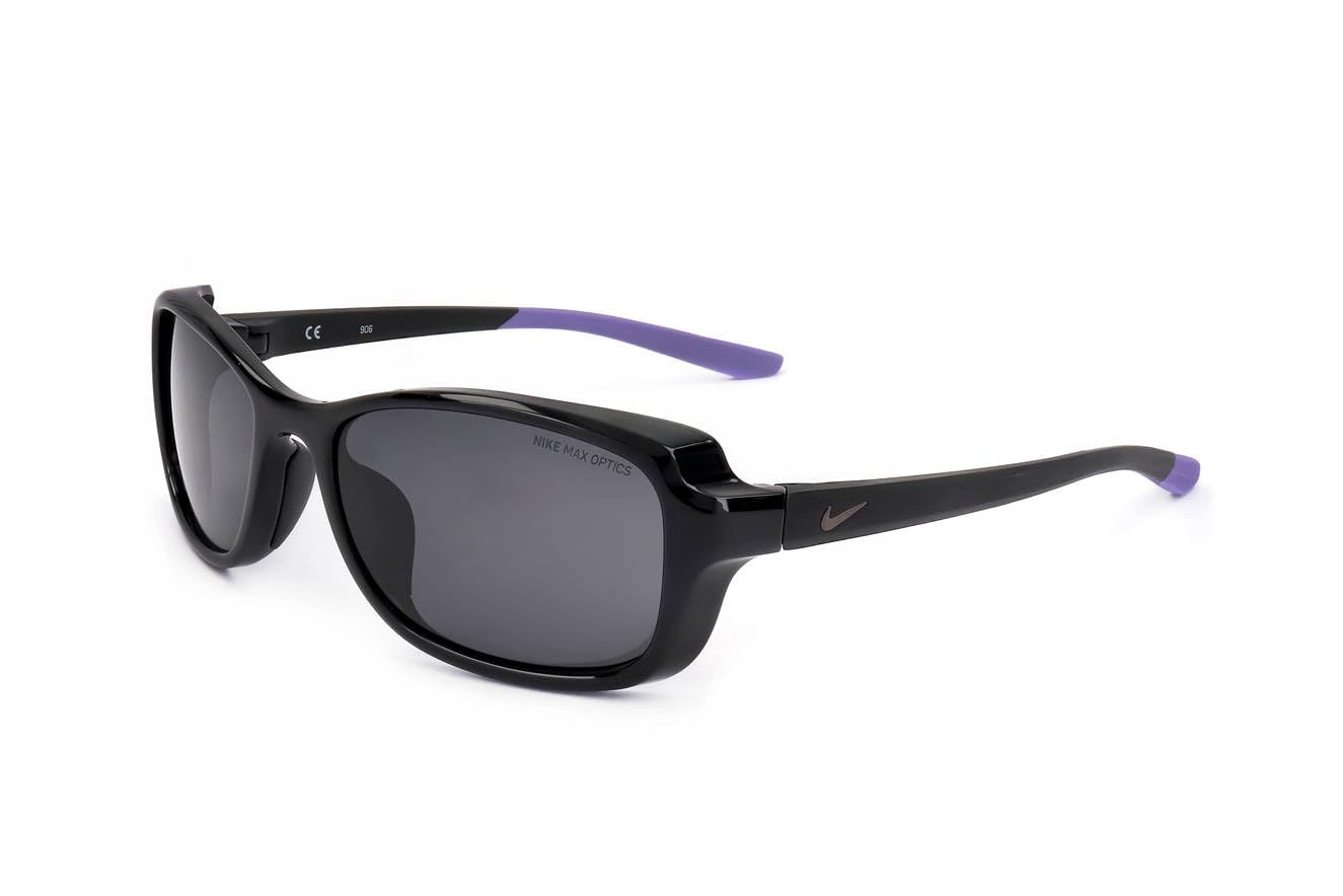 Nike CT8031-010 Breeze Sunglasses - Black Frame with Dark Grey Lens for Men & Women | UV Protection, Lightweight & Comfortable for Running, Cycling, Beach & Outdoor Activities
