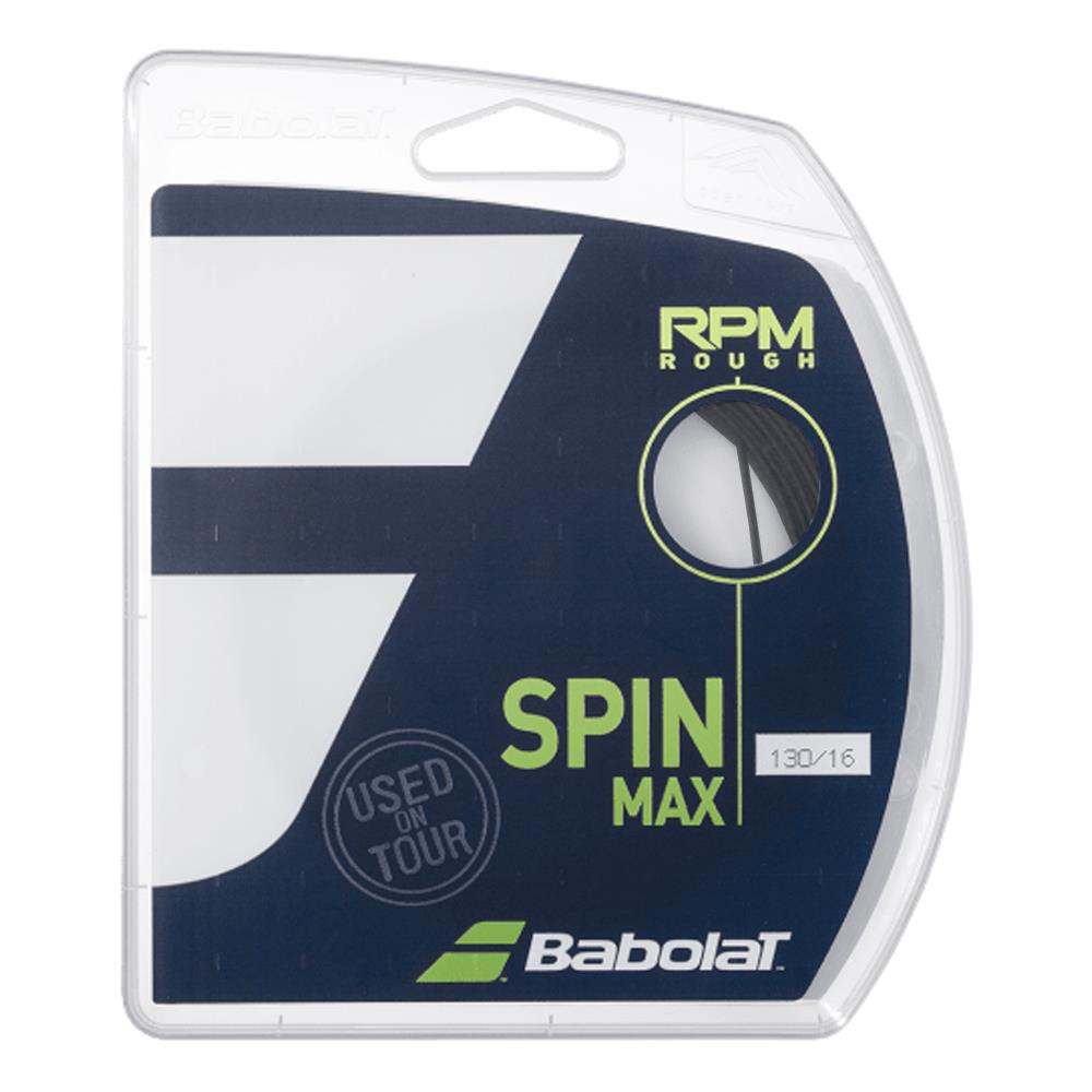 Babolat RPM Rough Tennis String Set - Dark Grey | High Performance Polyester String for Spin & Control | Perfect for Competitive Play & Advanced Players