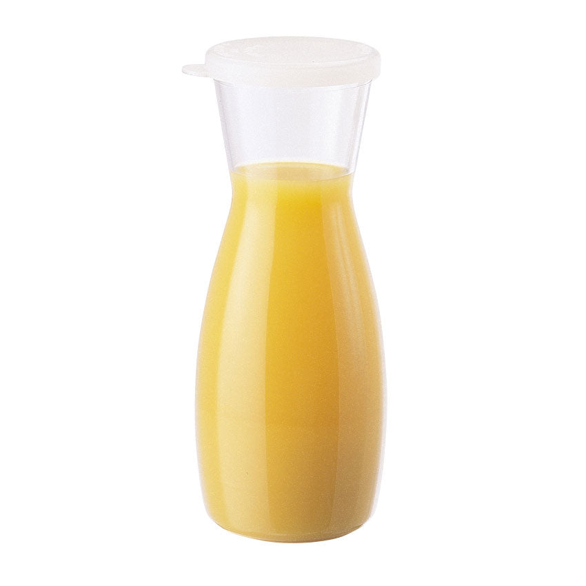 Cambro WW500CW135 CamView Camliter Beverage Decanter with Flat Lid - 1/2 Liter (17 oz) Clear Polycarbonate Pitcher for Coffee, Tea, Juice & Cocktails - Perfect for Restaurants, Cafes & Home Use