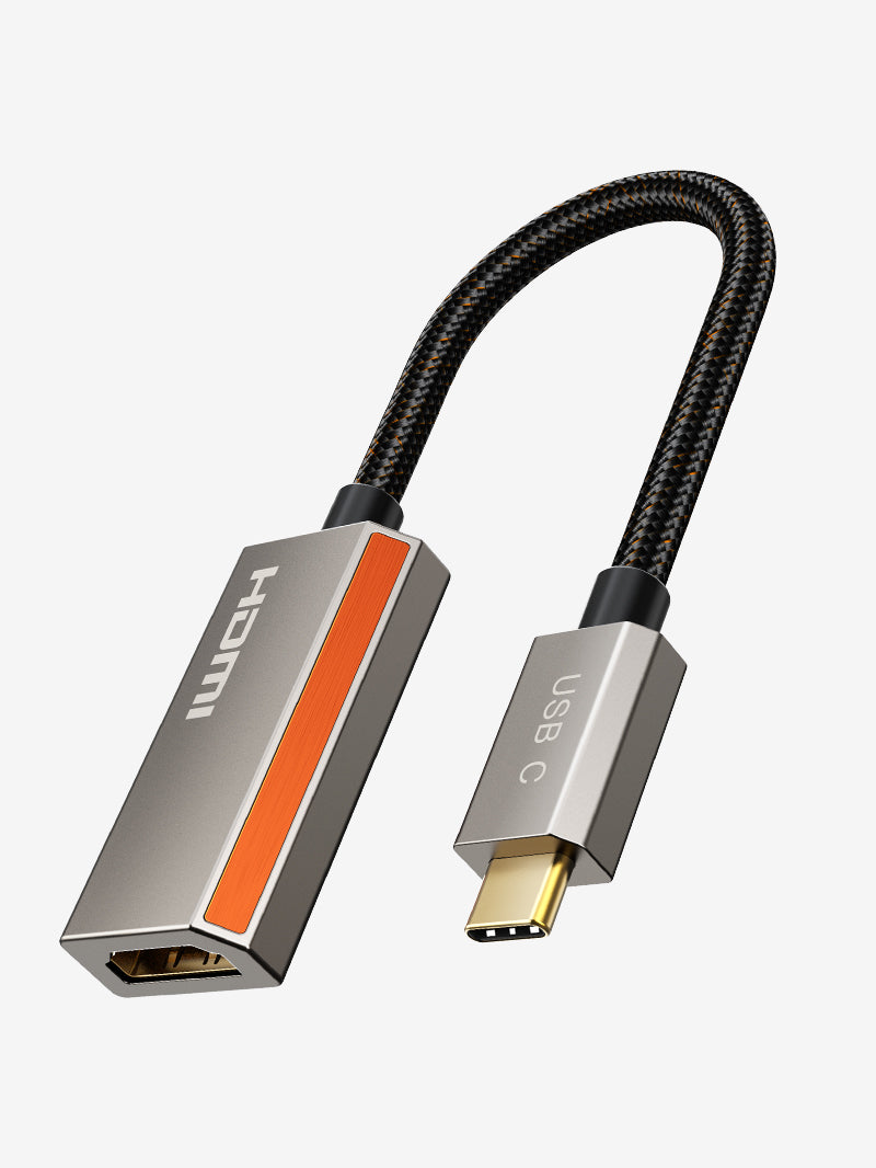 8K 60Hz USB C to HDMI 2.1 Adapter for iPad Pro MacBook PC - 4K Ultra HD Video Streaming, Gaming & Home Theater Setup
