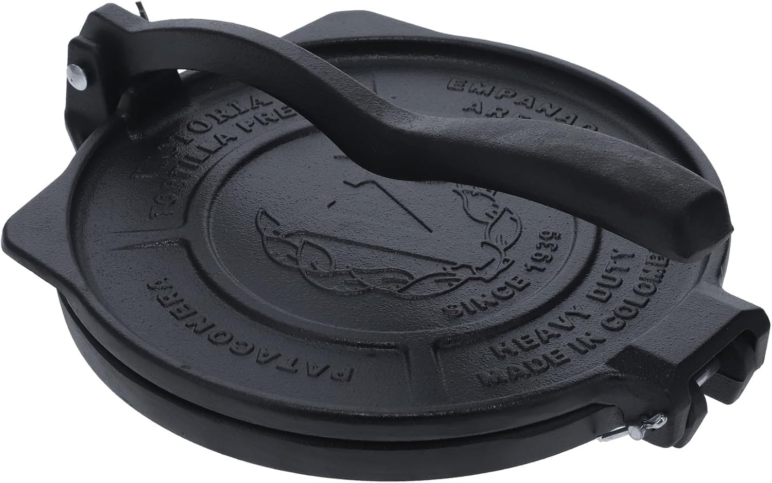 Premium Cast Iron Tortilla Press 20cm - Heavy Duty Mexican & Colombian Pataconera - Professional Roti Maker for Tacos, Arepas, Quesadillas, Empanadas - Perfect for Home Cooking & Authentic Latin Cuisine