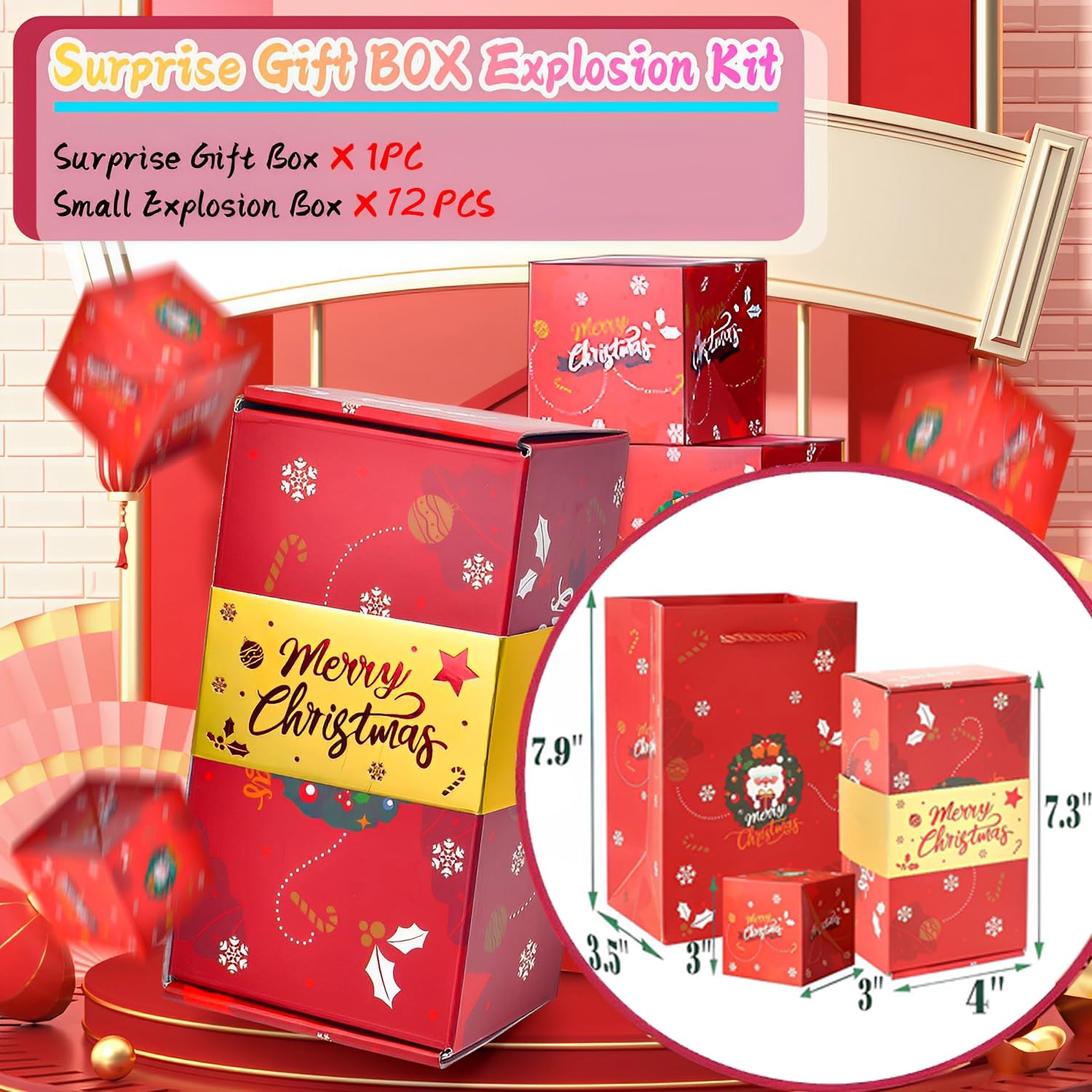 Pop Up Money Gift Box - Unique Folding Bouncing Cash Box for Birthday, Wedding & Christmas - Creative Cash Gift Idea with Surprise Explosion Effect - Perfect for Money Gifts, Graduation & Special Occasions