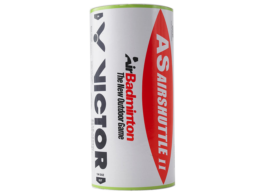 Victor AS AirShuttle II Nylon Badminton Shuttlecocks - Durable Training Shuttles for Indoor/Outdoor Badminton Games & Practice Sessions