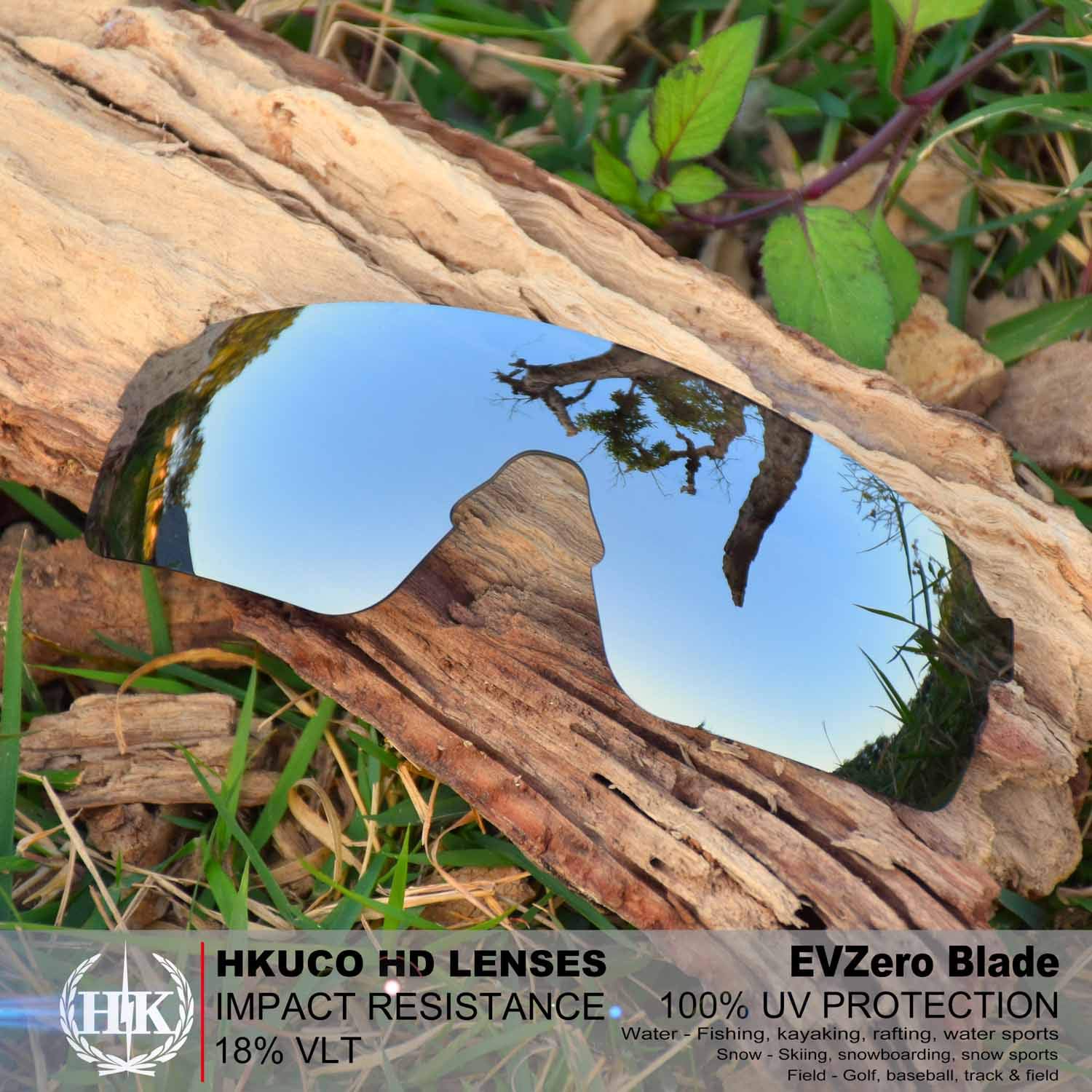 HKUCO Polarized Replacement Lenses for Oakley EVZero Blades Sunglasses - UV Protection, Anti-Glare, Perfect for Running, Cycling & Outdoor Sports