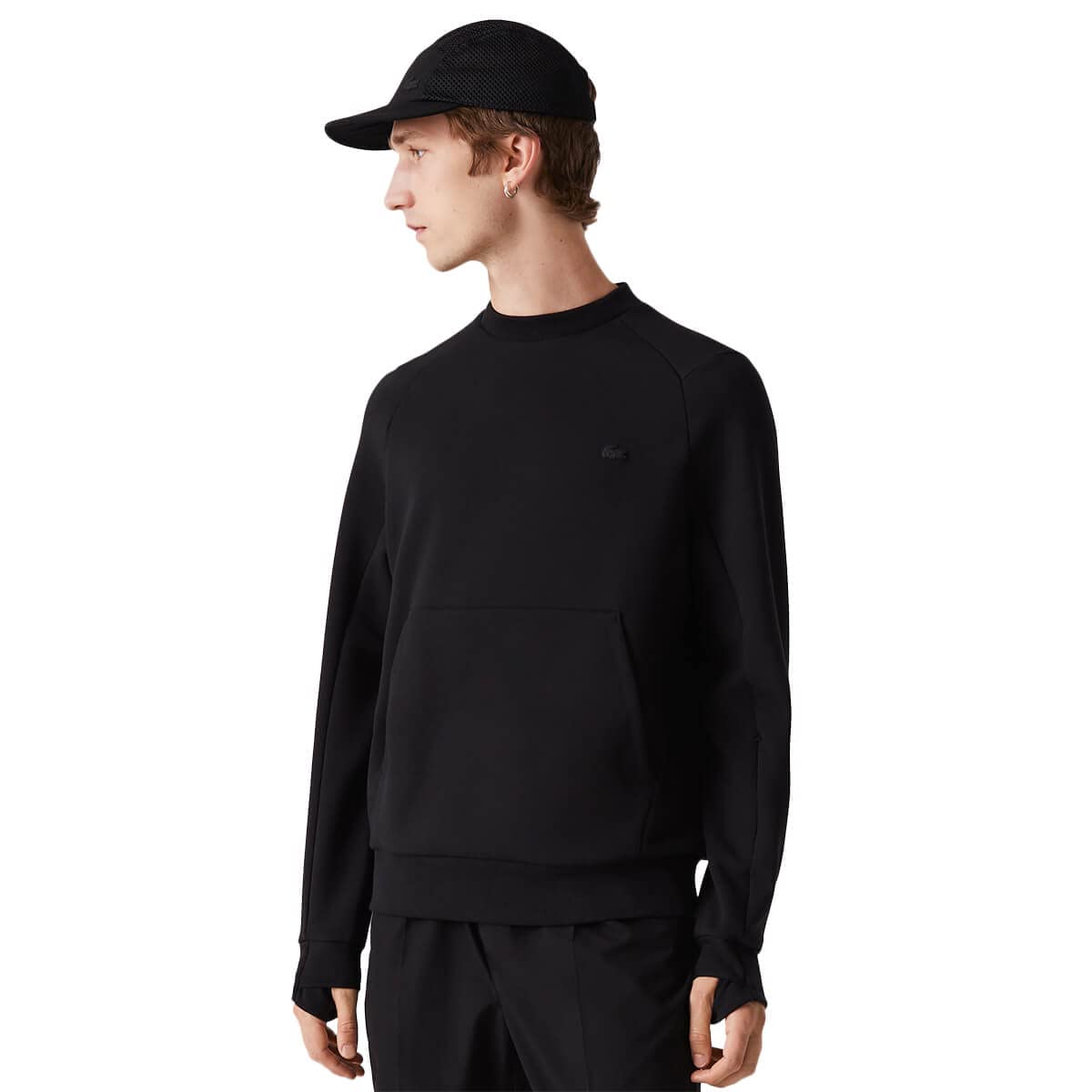 Lacoste Men's Classic Fit Cotton Sweatshirt | Casual Pullover Hoodie for Men | Perfect for Gym, Workout & Everyday Wear