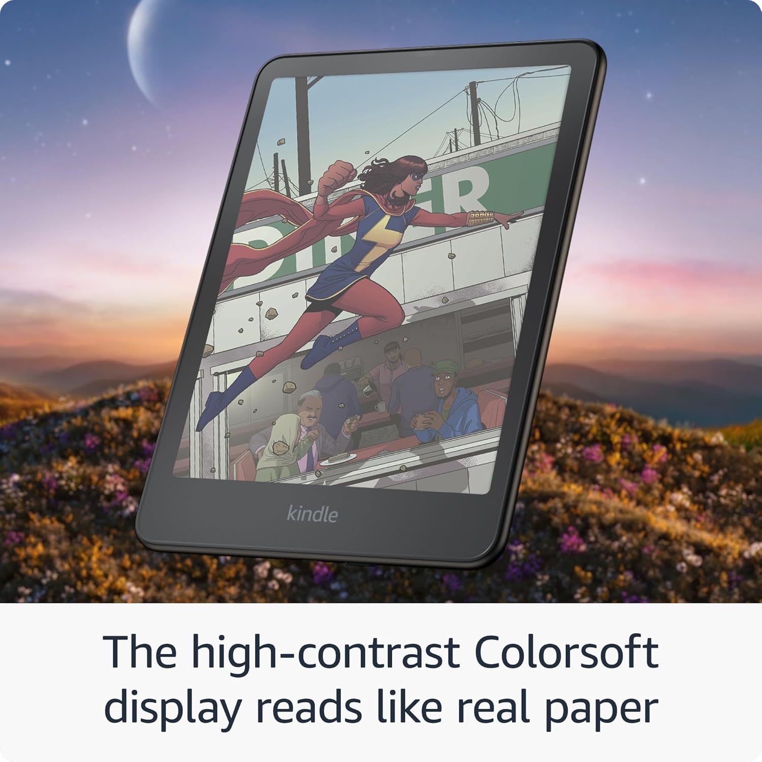 Kindle Colorsoft Signature Edition 32GB - Metallic Black, Ad-Free | Perfect for Reading eBooks, Magazines & Comics Anywhere